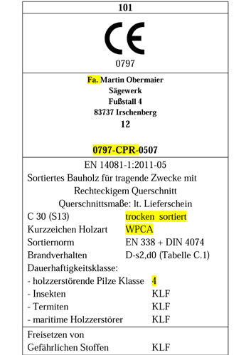 Begleitdokument C30 trocken sortiert