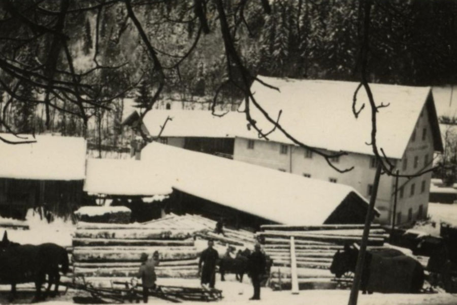 Um 1870: Erste Erwähnung einer Säge mit Vollgatter im Leitzachtal